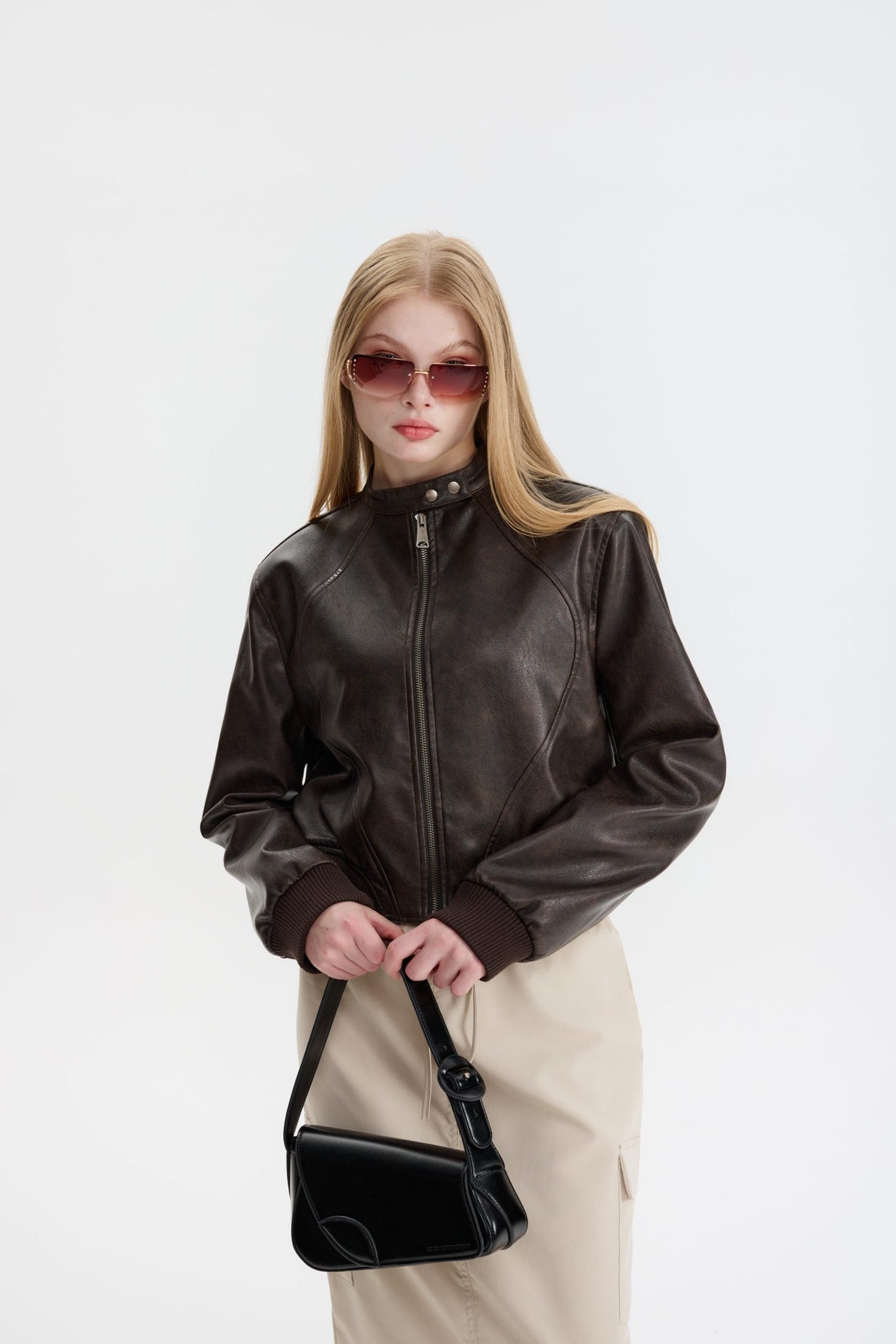 Luxurious leather jacket for women - Marit