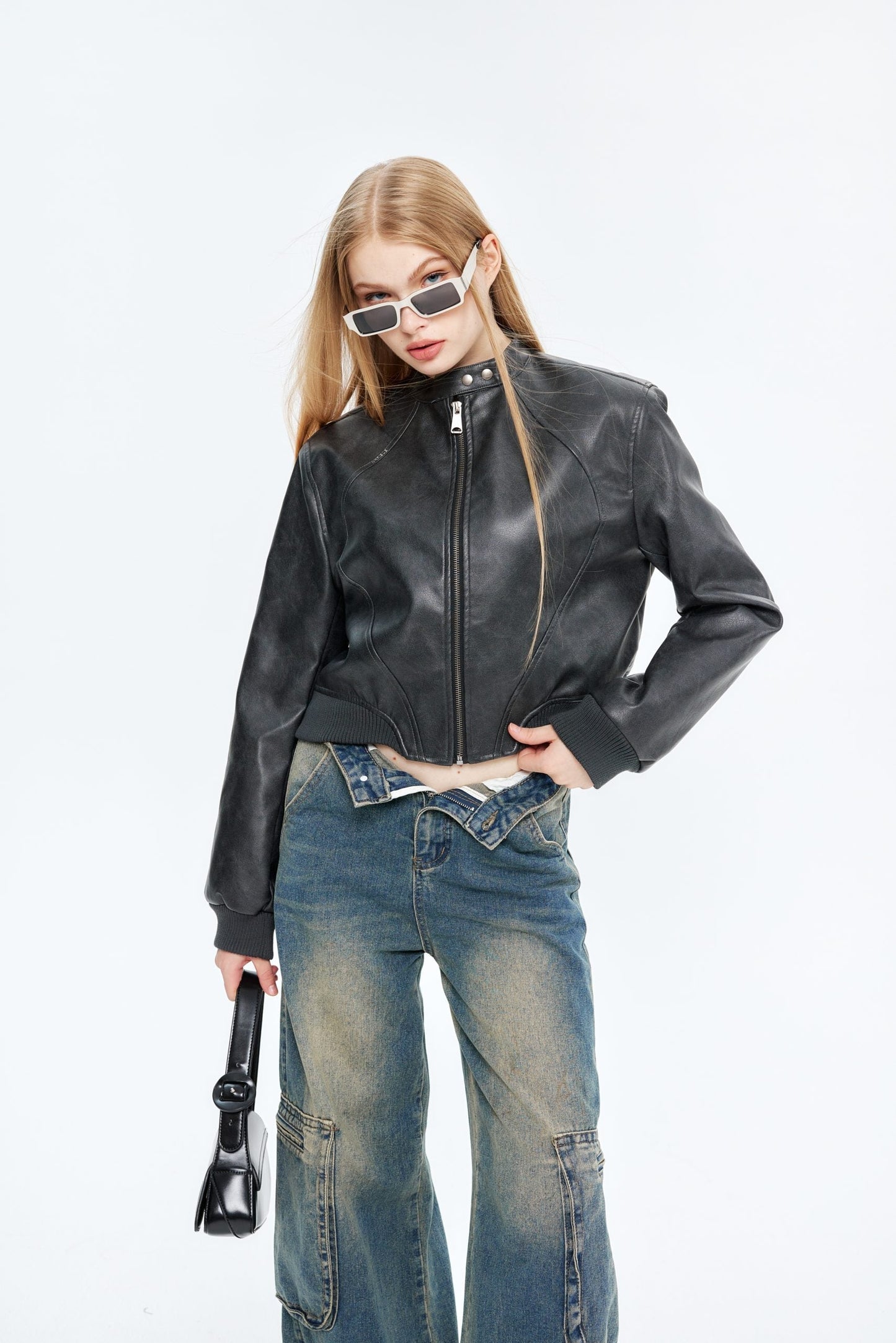 Luxurious leather jacket for women - Marit