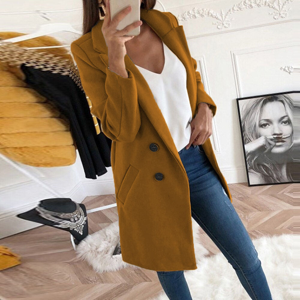 Trine - Warm and comfortable long jacket