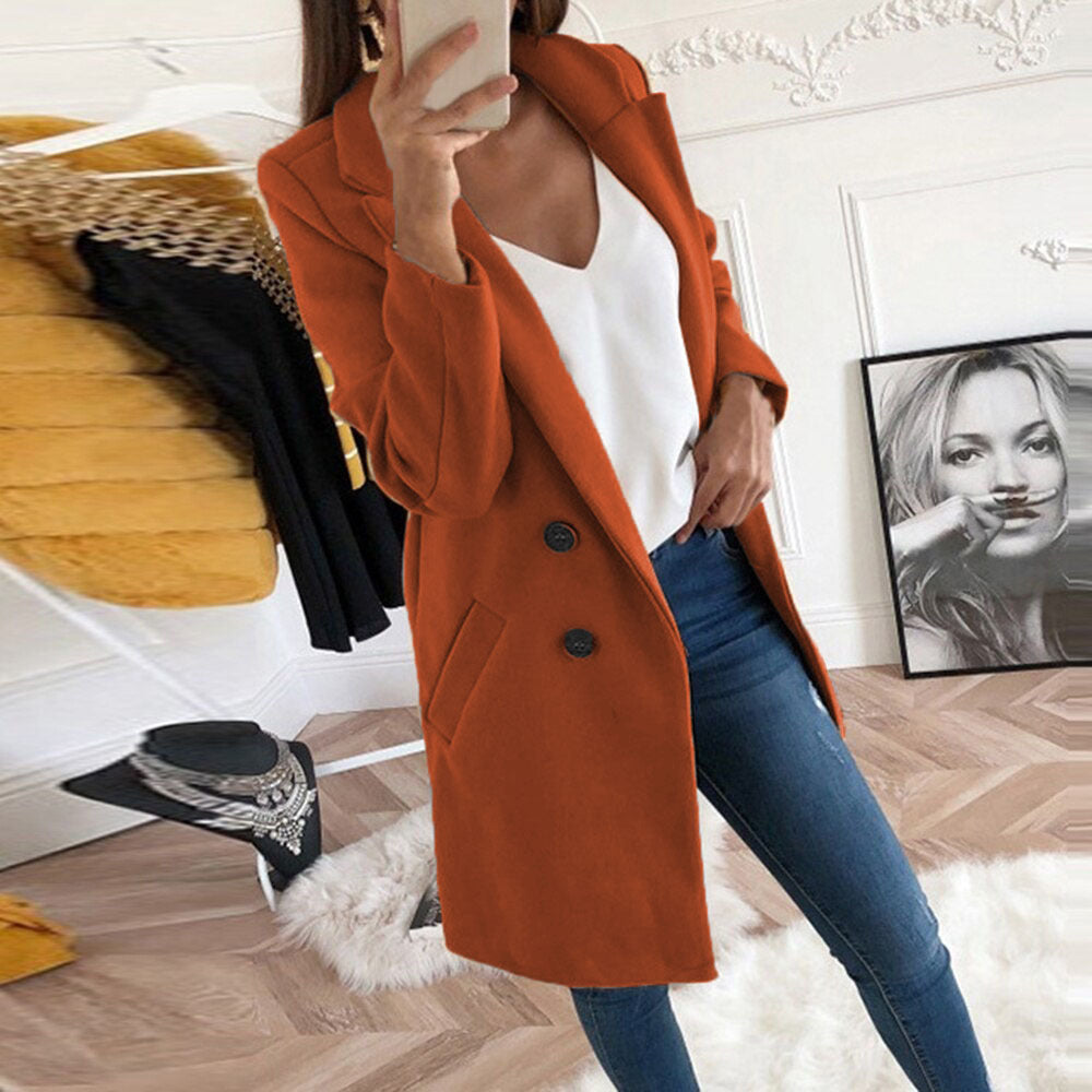 Trine - Warm and comfortable long jacket