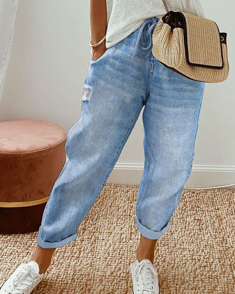 Jeanne | Jeans with casual style and pockets