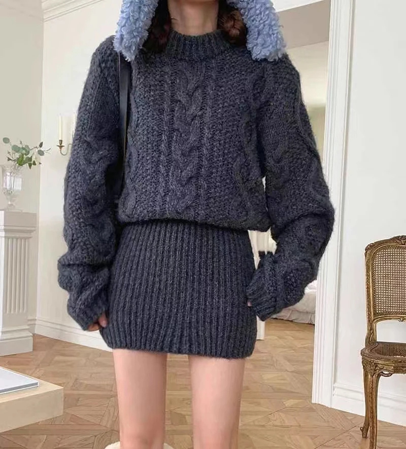 Blanka Dress | Long Sleeve Knitted Dress