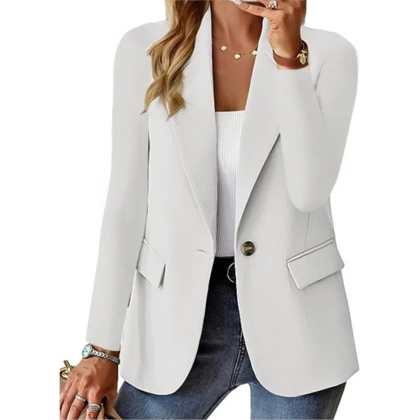 Nina | Casual long sleeve women's blazer
