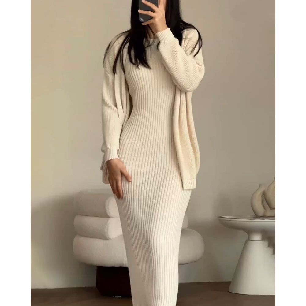 2 Piece Set - Casual - Cotton, Slim Fit - Ideal for Spring, Fall, Winter