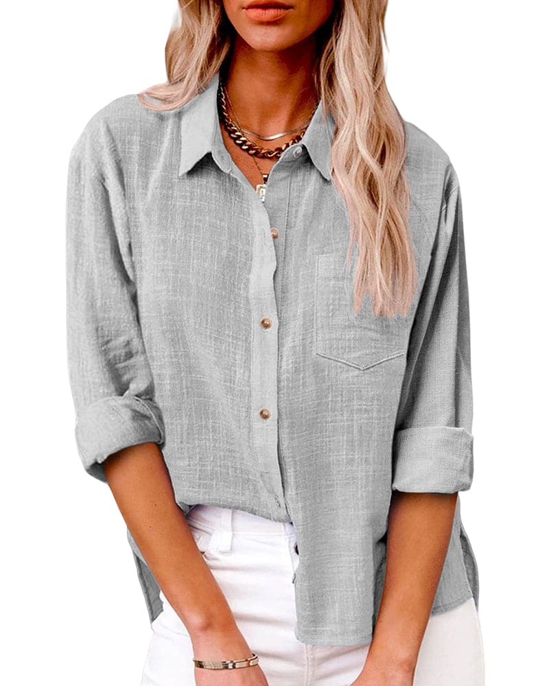 Elisa | Stylish Long Sleeve Blouse Practical and Elegant