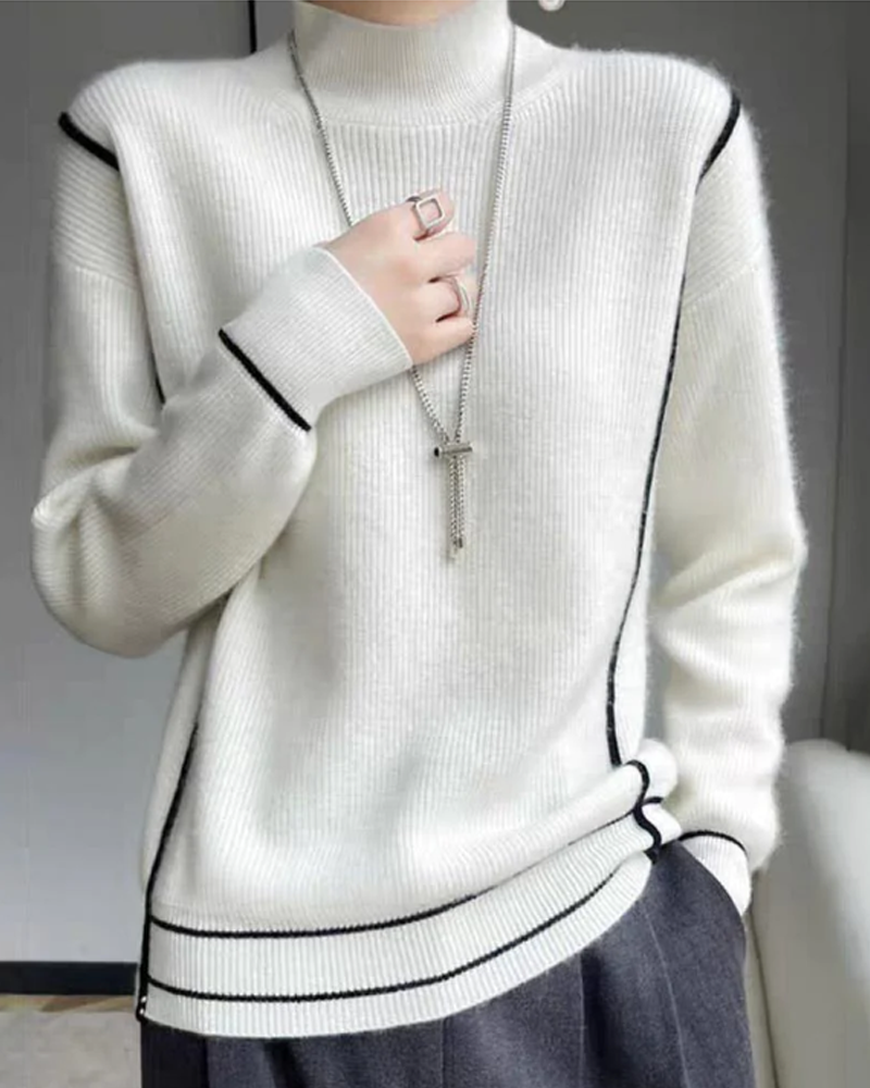 Elegant simple turtleneck