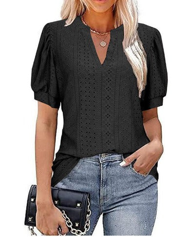 Lena | Elegant Ladies Blouse with Puffed Sleeves