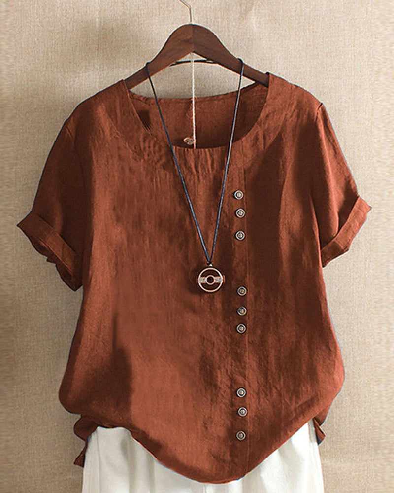 Ladies short sleeve blouse