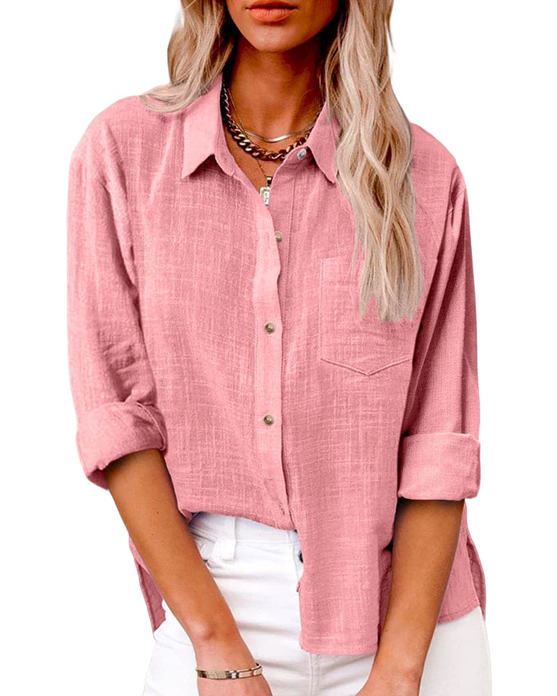 Elisa | Stylish Long Sleeve Blouse Practical and Elegant