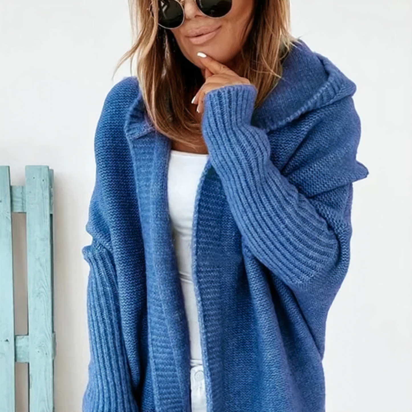 Mid-length coat with plain seams - Sasha