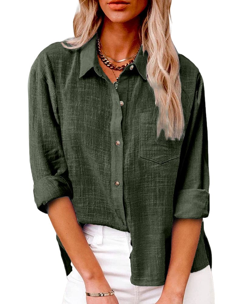 Elisa | Stylish Long Sleeve Blouse Practical and Elegant