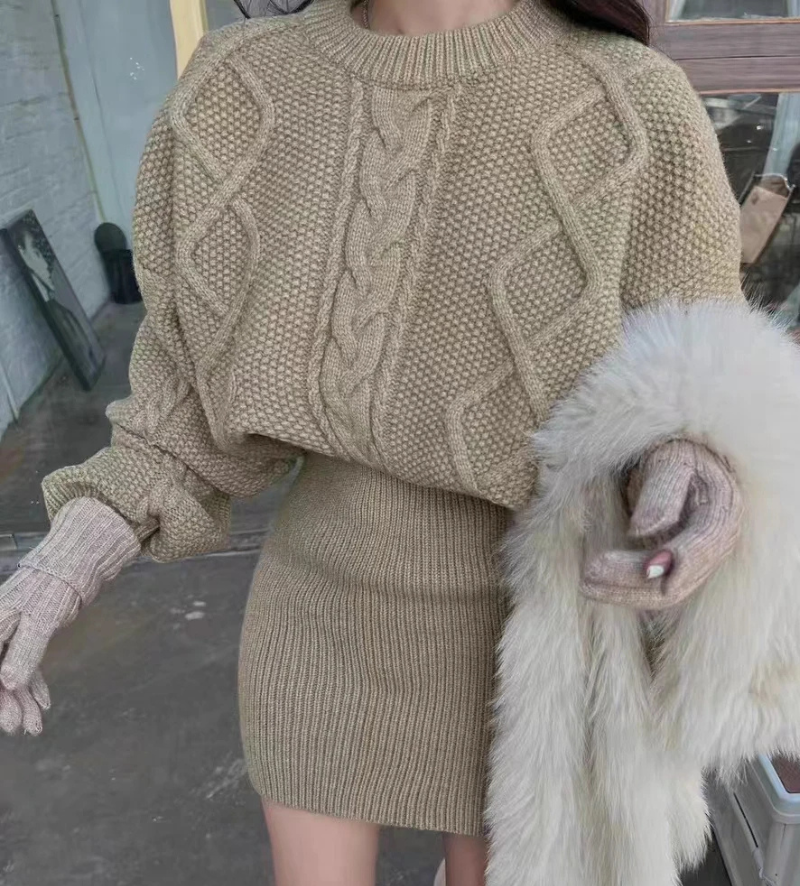 Blanka Dress | Long Sleeve Knitted Dress