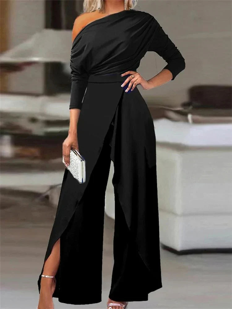 Luxe jumpsuit with long sleeves - Alvia