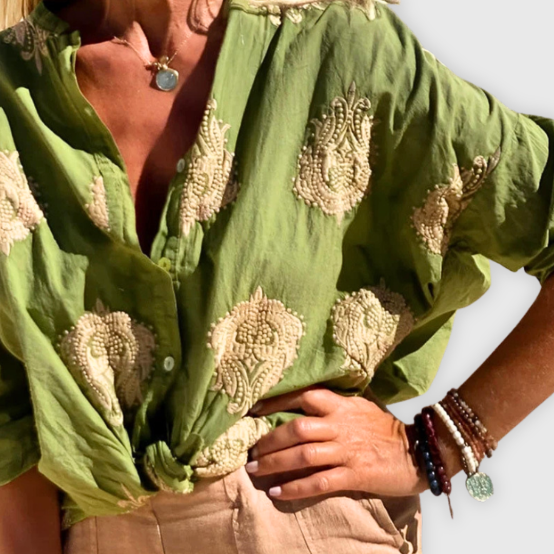 Lightweight elegant ladies blouse Handmade