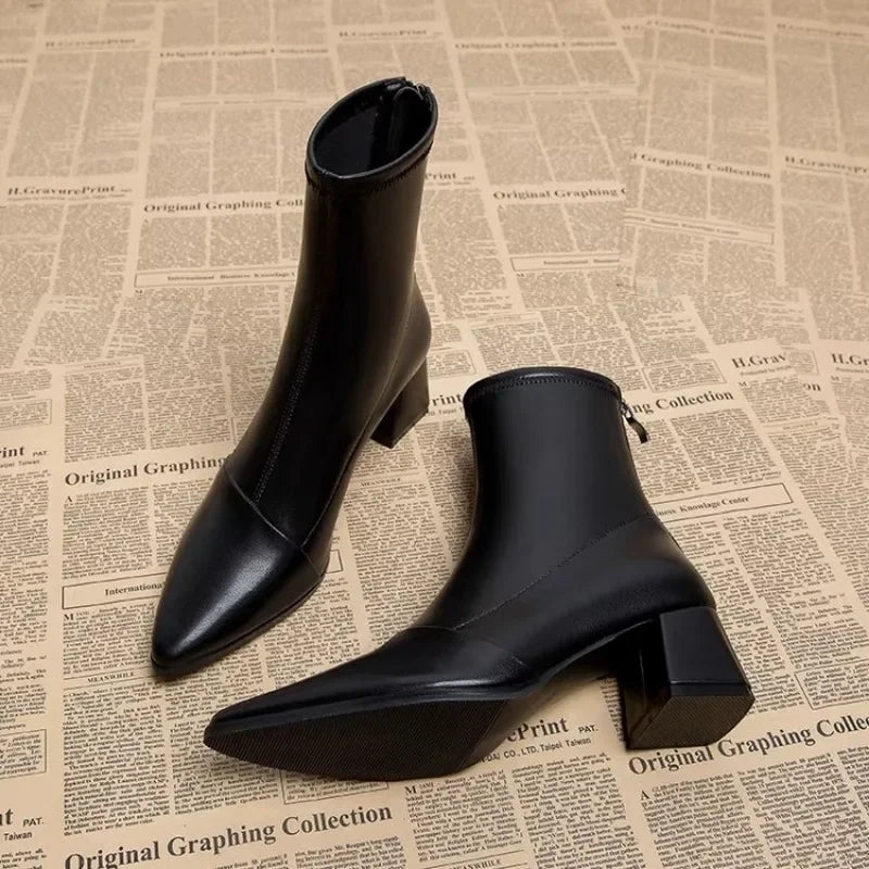 Women's thick-heeled boots - Kaydence