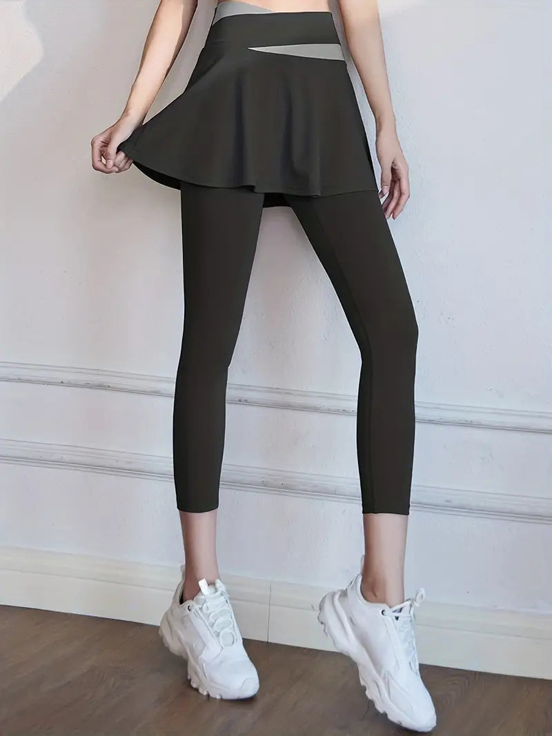 2-in-1 high-waisted leggings for women