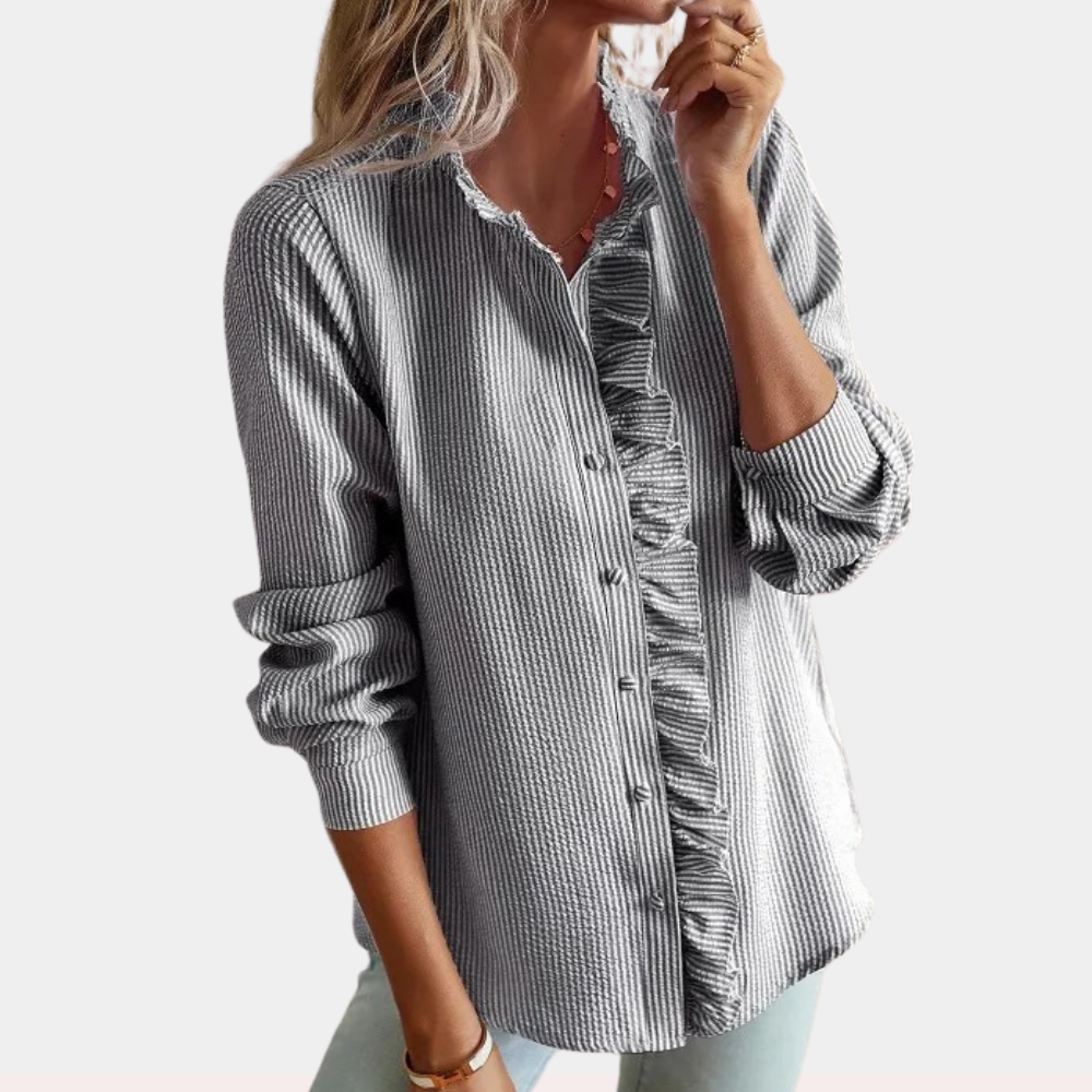 Alicia - Stylish and striped summer blouse