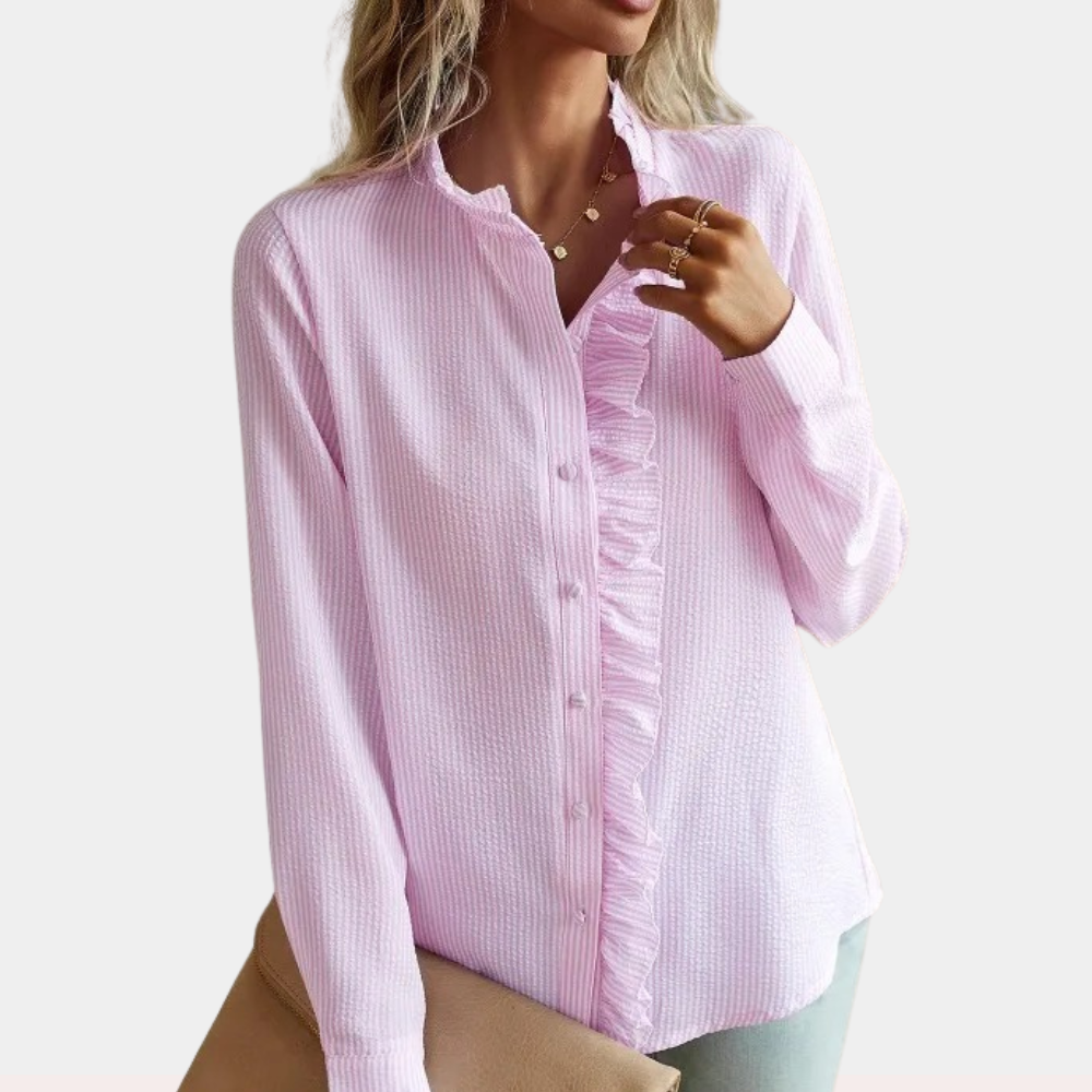 Alicia - Stylish and striped summer blouse