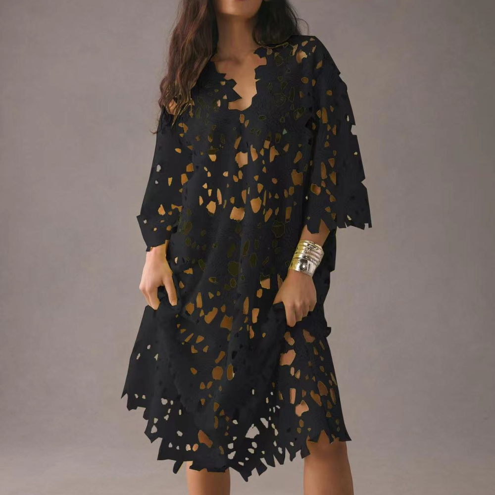 Acatl - Elegant hollowed-out women's dress