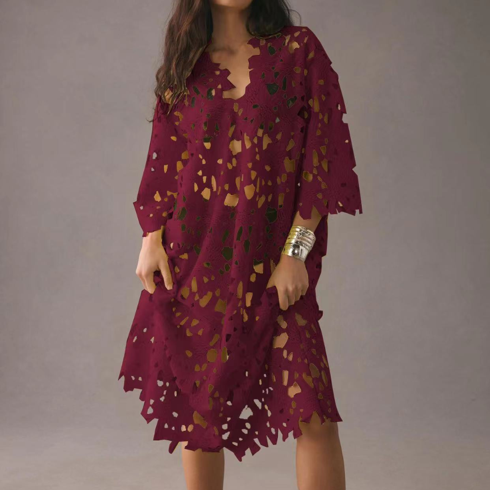 Acatl - Elegant hollowed-out women's dress