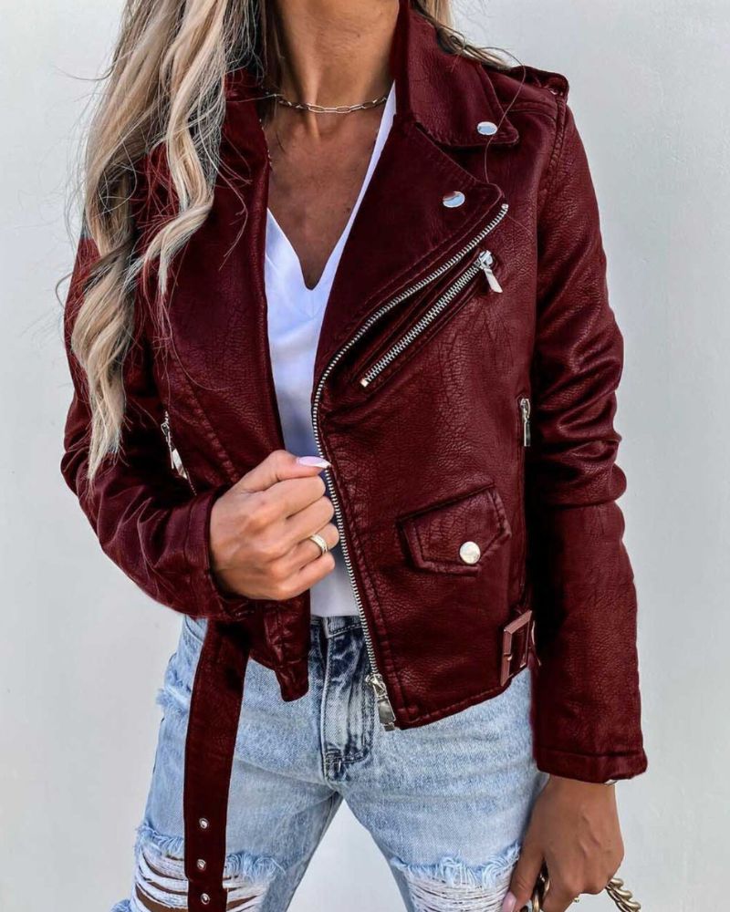 Summer leather jacket - Casey