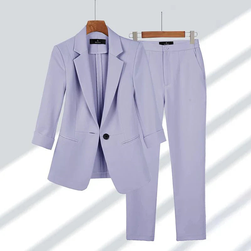Elegant blazer and trouser set - Chrysta