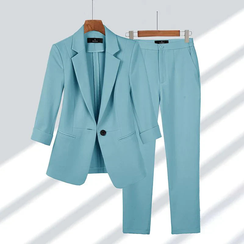 Elegant blazer and trouser set - Chrysta