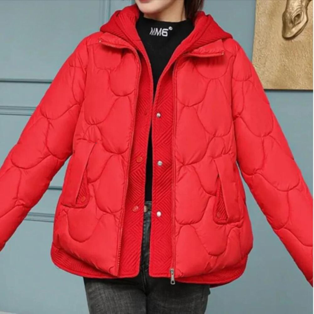 Stylish women's puffer jacket - Emlin
