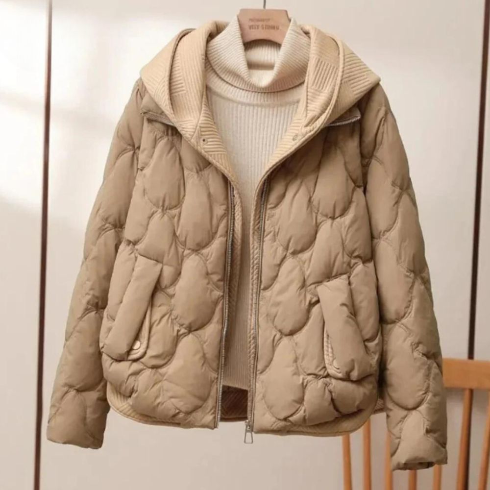 Stylish women's puffer jacket - Emlin