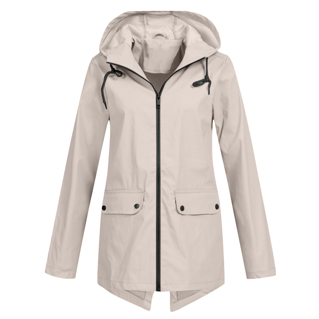Long elegant rain jacket for women - Isa