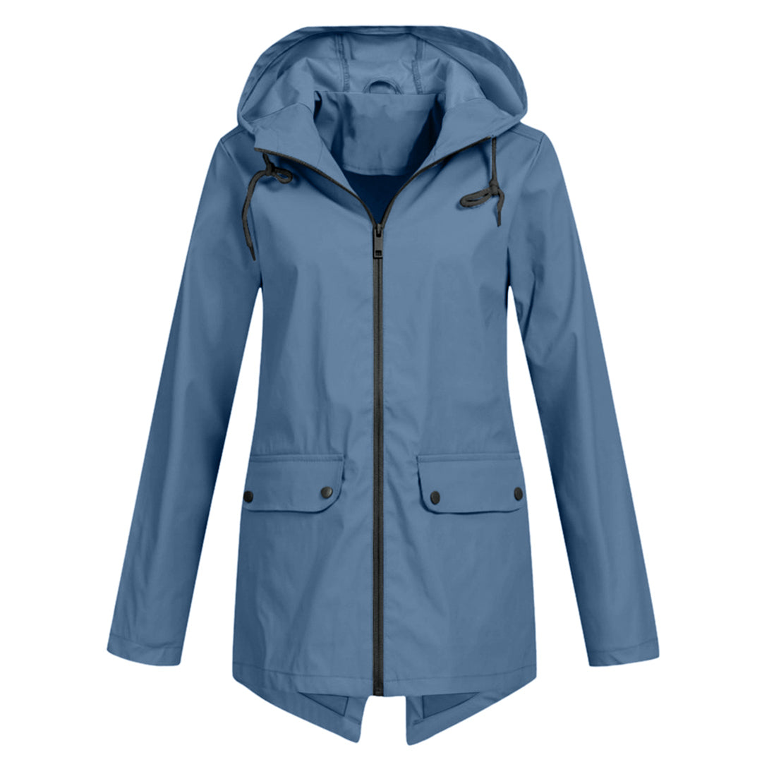 Long elegant rain jacket for women - Isa