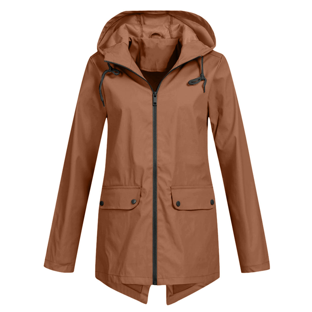 Long elegant rain jacket for women - Isa