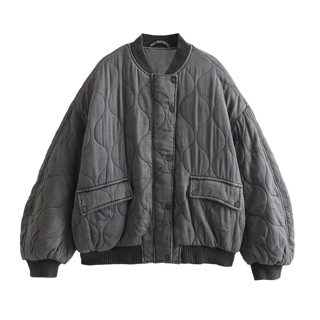 Oversized bomber jacket for women - Karla