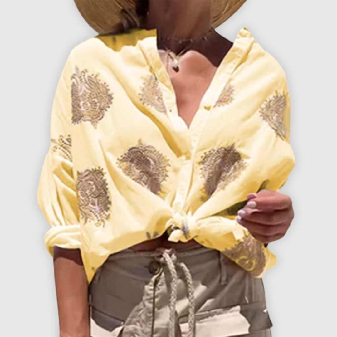 Lightweight elegant ladies blouse Handmade