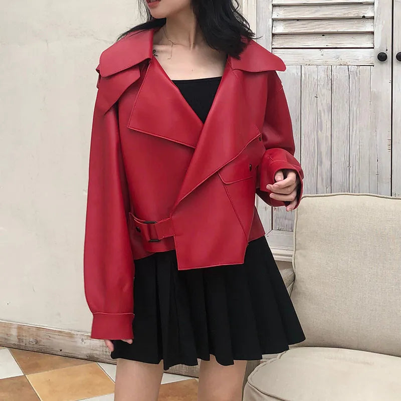 Stylish leather jacket for women - Evi