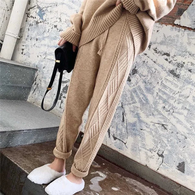 Aurélie - Comfortable knit joggers