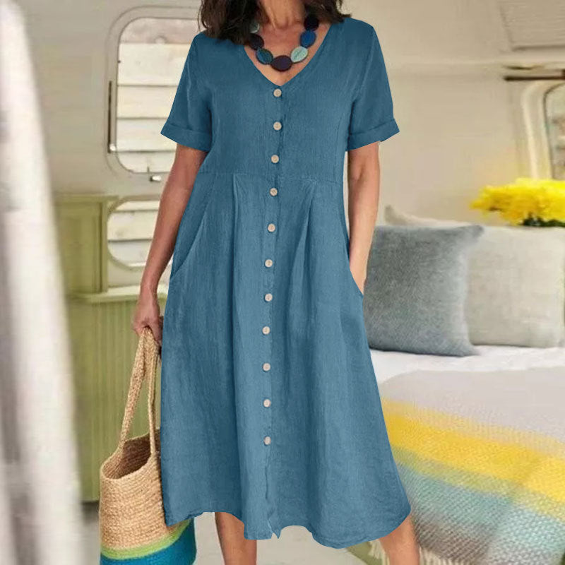 Norah - Cotton Linen Dress