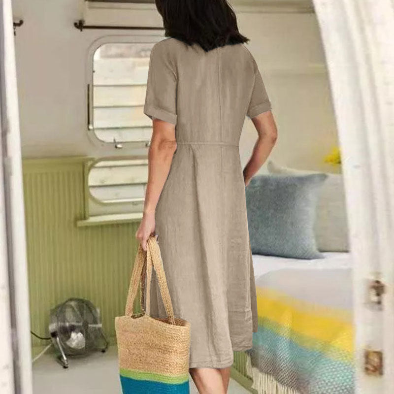 Norah - Cotton Linen Dress