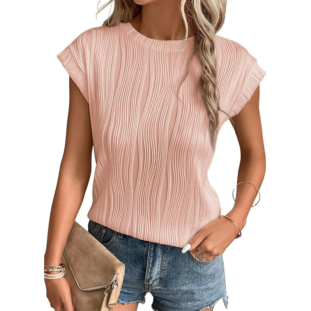 Juul - Ribbed Tops with Round Neck
