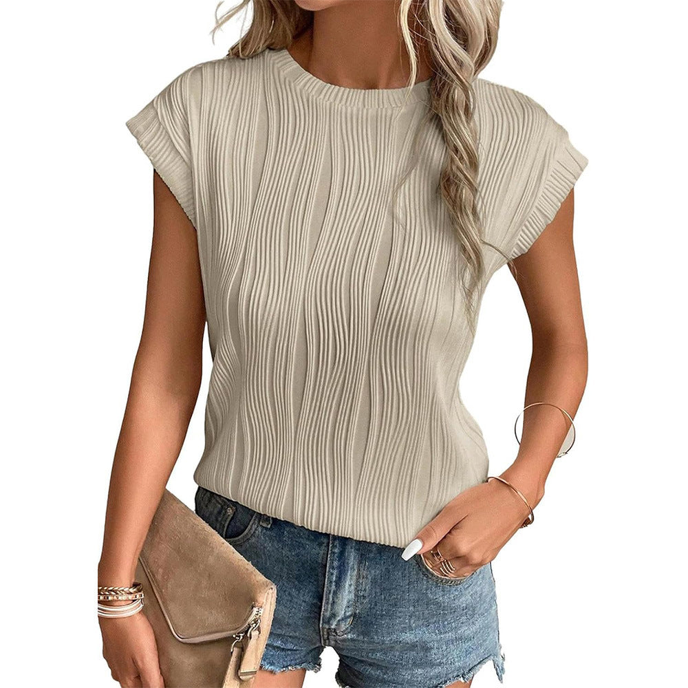 Juul - Ribbed Tops with Round Neck