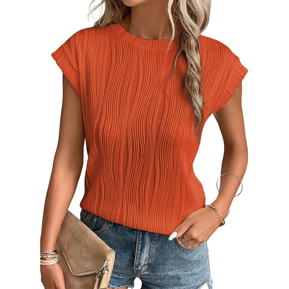 Juul - Ribbed Tops with Round Neck