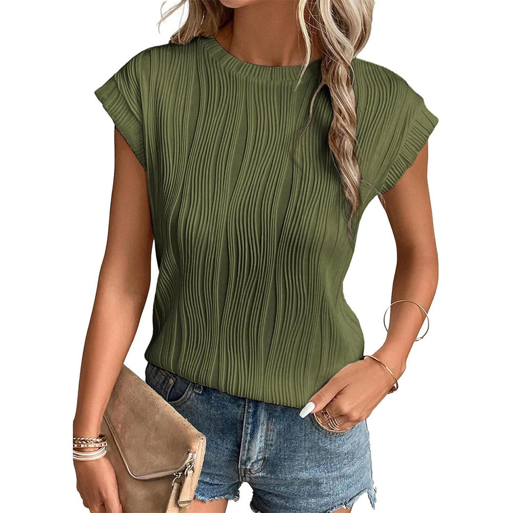 Juul - Ribbed Tops with Round Neck