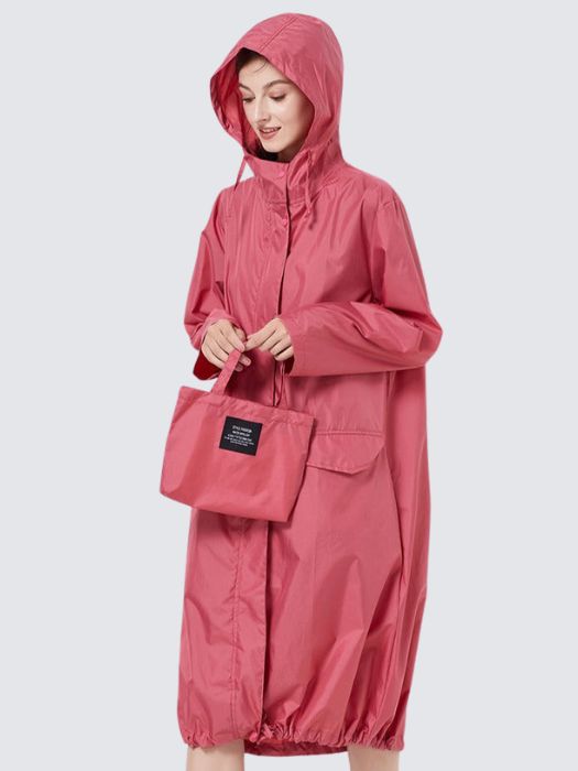 Stylish women's windbreaker raincoat - Rosalen