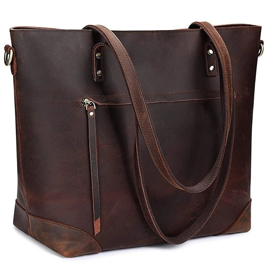 Wrenley - Vintage leather tote bag