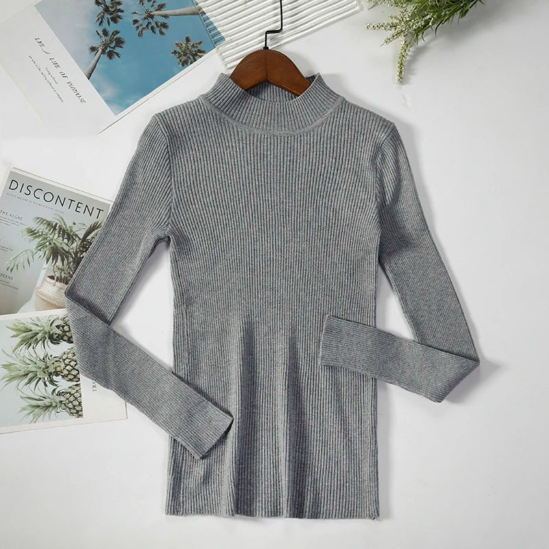 Charlotte - Turtleneck Sweater Knitted Soft Cashmere for Men