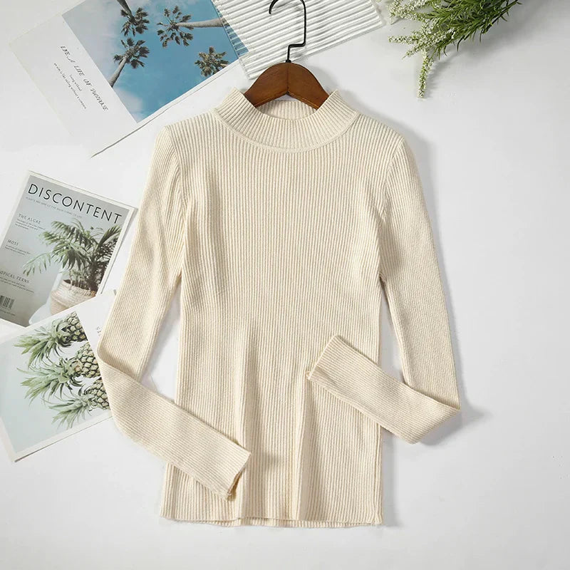 Charlotte - Turtleneck Sweater Knitted Soft Cashmere for Men