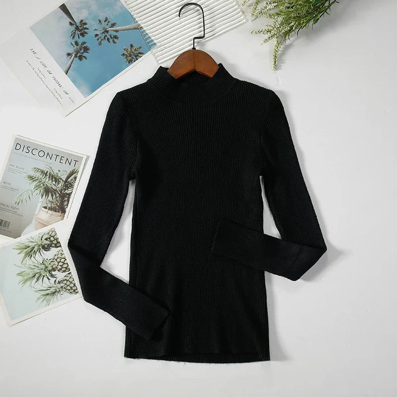 Charlotte - Turtleneck Sweater Knitted Soft Cashmere for Men