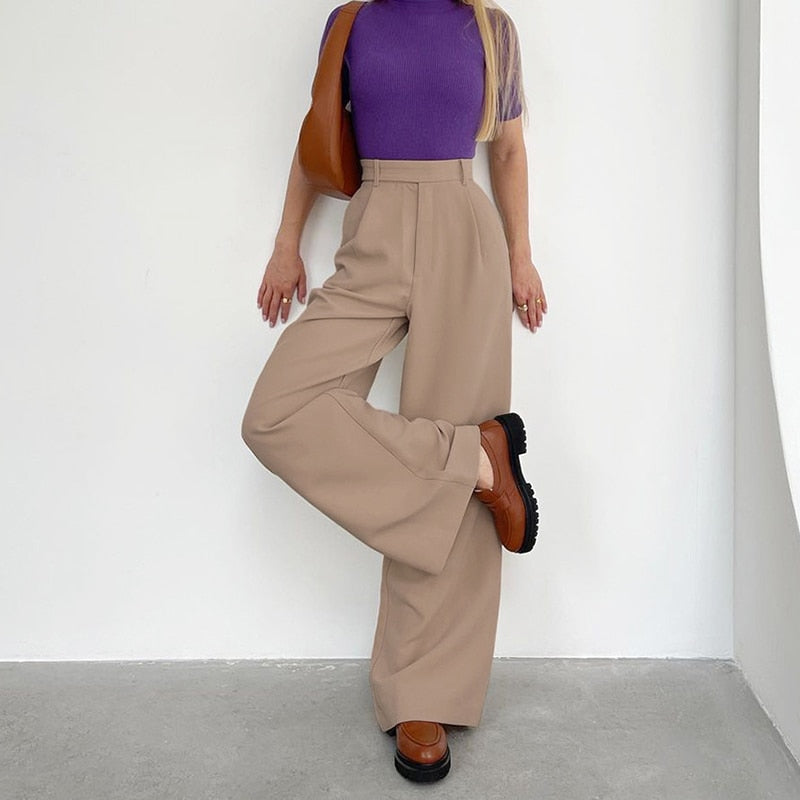 Elegant Straight Trousers for Women