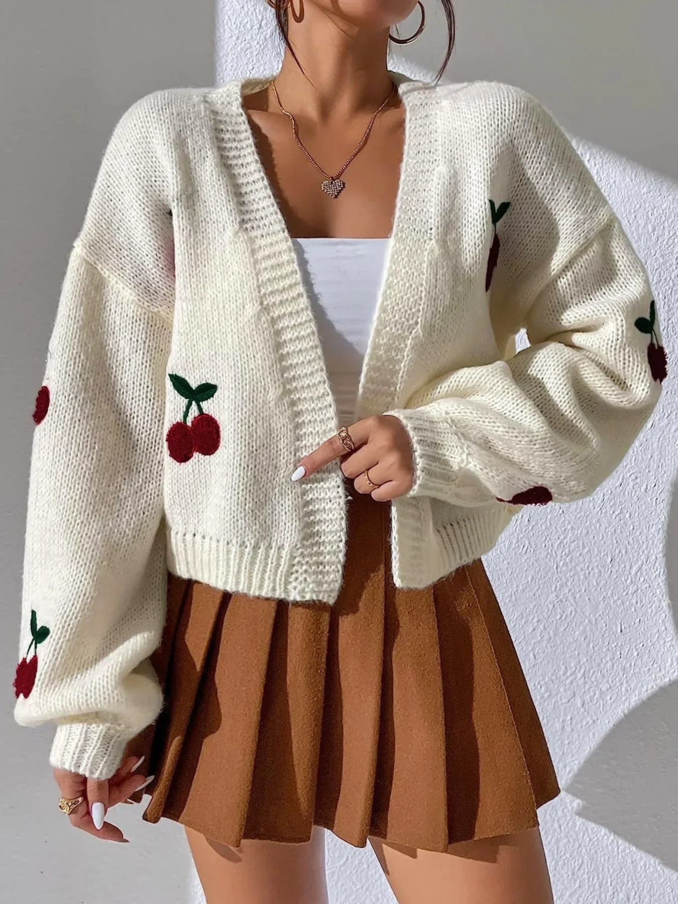 Dawson long-sleeved embroidered sweater