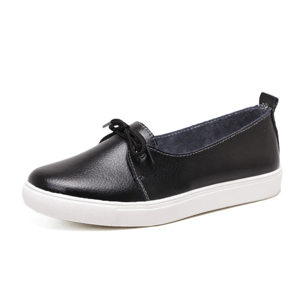 Women's Split Leather Flat Shoes